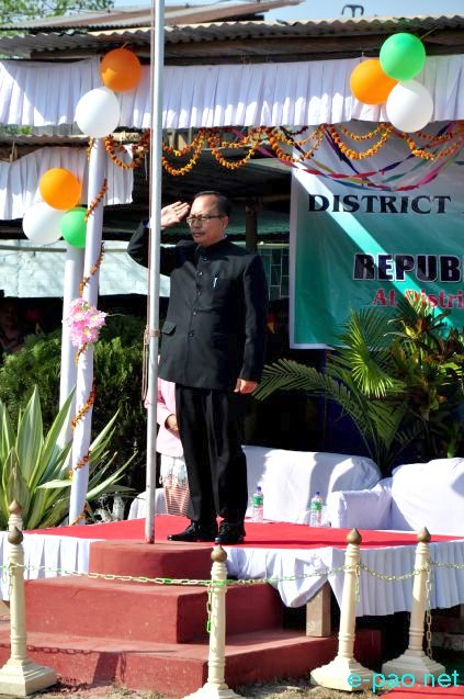 67th Indian Republic Day celebration at Imphal East DC office :: January 26 2016