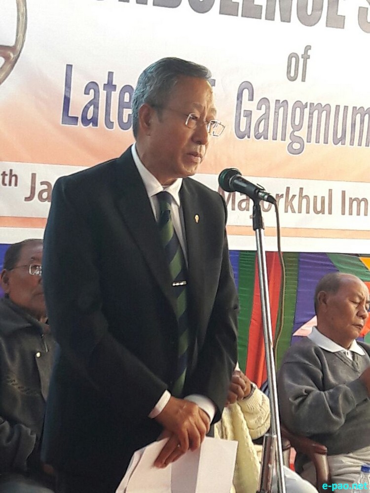 Funeral service of Professor Gangmumei Kamei at Namching, Keithelmanbi   :: 06 January 2017