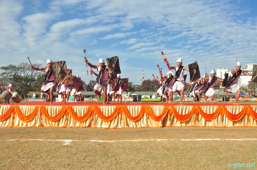 'Beating of the Retreat' at 1st Bn  Manipur Rifle Parade Ground :: January 27 2017