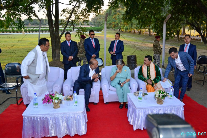 Princess Maha Chakri Sirindhorn of Thailand and Titular King of Manipur Leishemba Sanajaoba visit Kangla Fort - sacred place of Manipur :: 28th November 2018