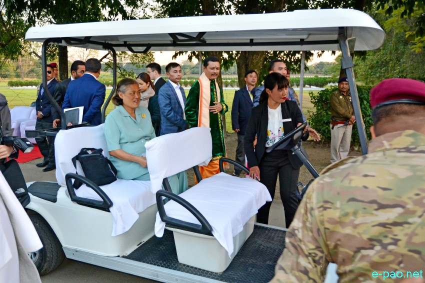 Princess Maha Chakri Sirindhorn of Thailand and Titular King of Manipur Leishemba Sanajaoba visit Kangla Fort - sacred place of Manipur :: 28th November 2018