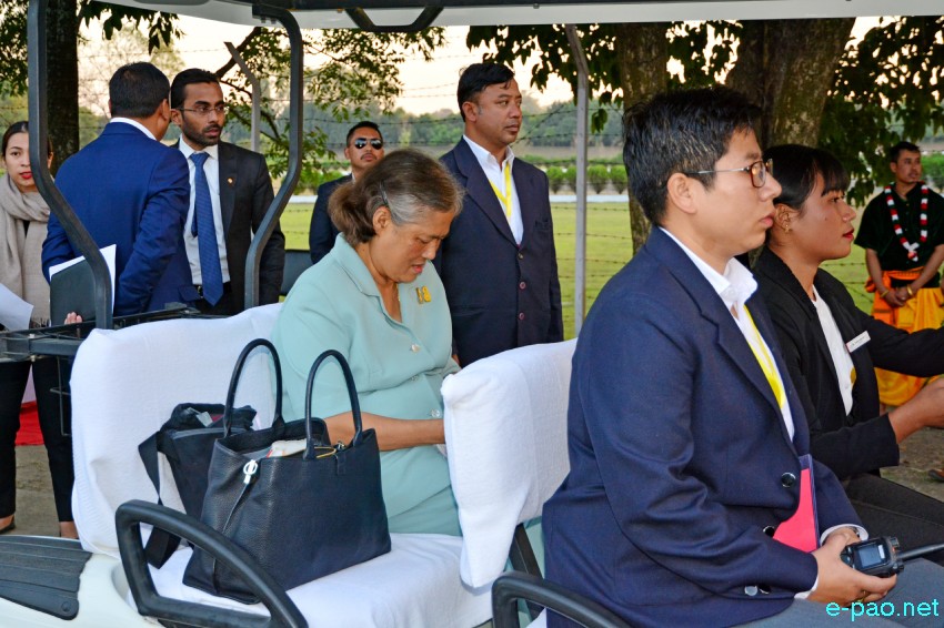 Princess Maha Chakri Sirindhorn of Thailand and Titular King of Manipur Leishemba Sanajaoba visit Kangla Fort - sacred place of Manipur :: 28th November 2018
