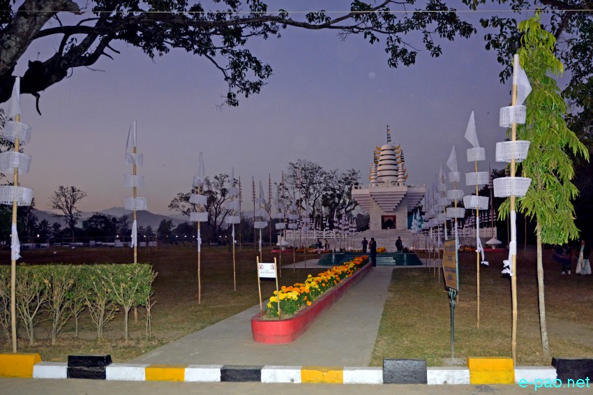 The temple at Kangla - the sacred place of Manipur ; as seen on 28th November 2018