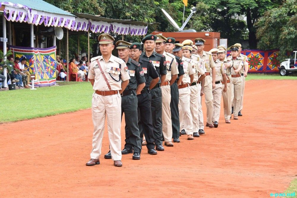  Independence Day celebration at CM Bungalow and 1st MR Parade Ground, Imphal :: August 15th 2019  