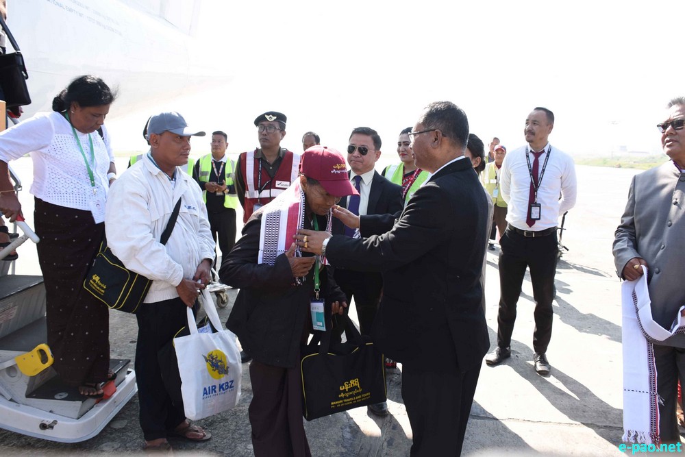 Myanmar's private carrier Air KBZ chartered flight service between Mandalay and Imphal at Bir Tikendrajit International Airport  :: 23 November 2019