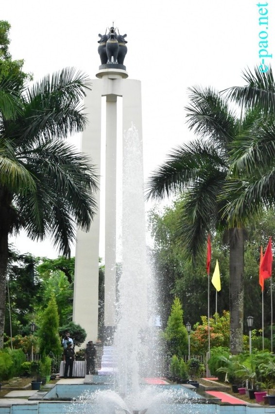 Bir Tikendrajit Park, Imphal on the occassion of 129th Patriots' Day :: 13 August 2020
