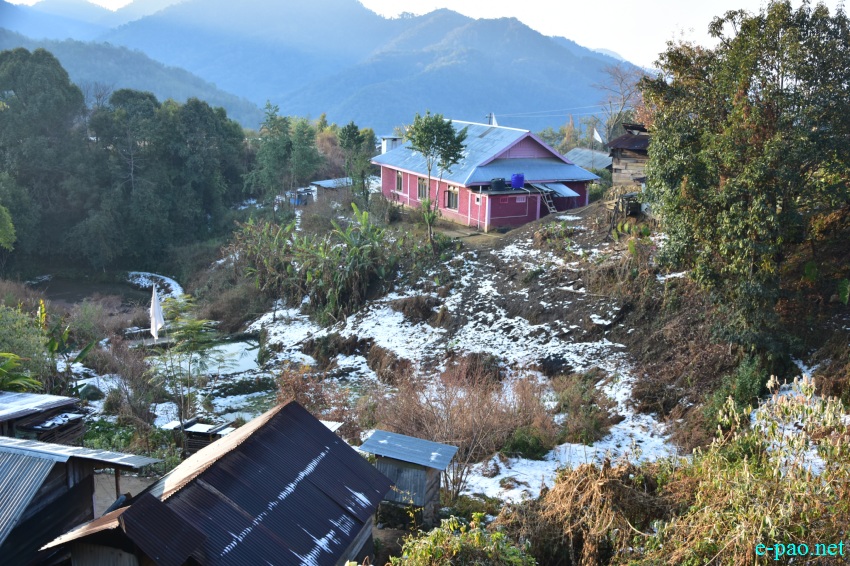 Snowfall and hailstorm at Shirui Village, Ukhrul district, Manipur :: 7th February 2021