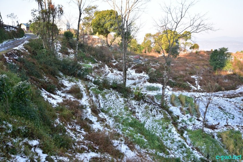 Snowfall and hailstorm at Shirui Village, Ukhrul district, Manipur :: 7th February 2021