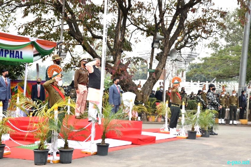 73rd Indian Republic Day celebration at Kangla, Imphal :: January 26 2022