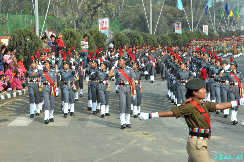 March Past : 69th Indian Republic Day at Kangla, Imphal :: January 26 2018