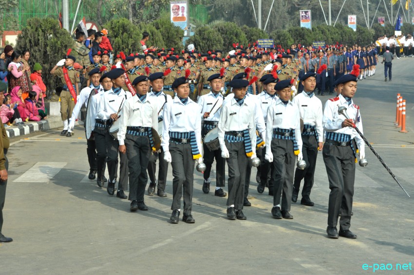 March Past : 69th Indian Republic Day at Kangla, Imphal :: January 26 2018