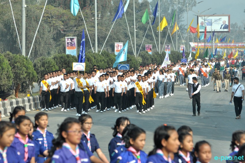March Past : 69th Indian Republic Day at Kangla, Imphal :: January 26 2018
