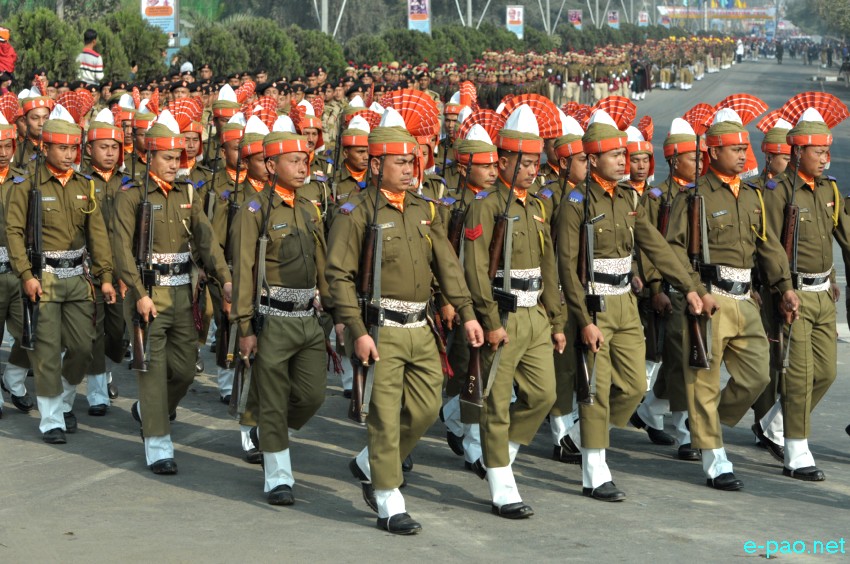 March Past : 69th Indian Republic Day at Kangla, Imphal :: January 26 2018
