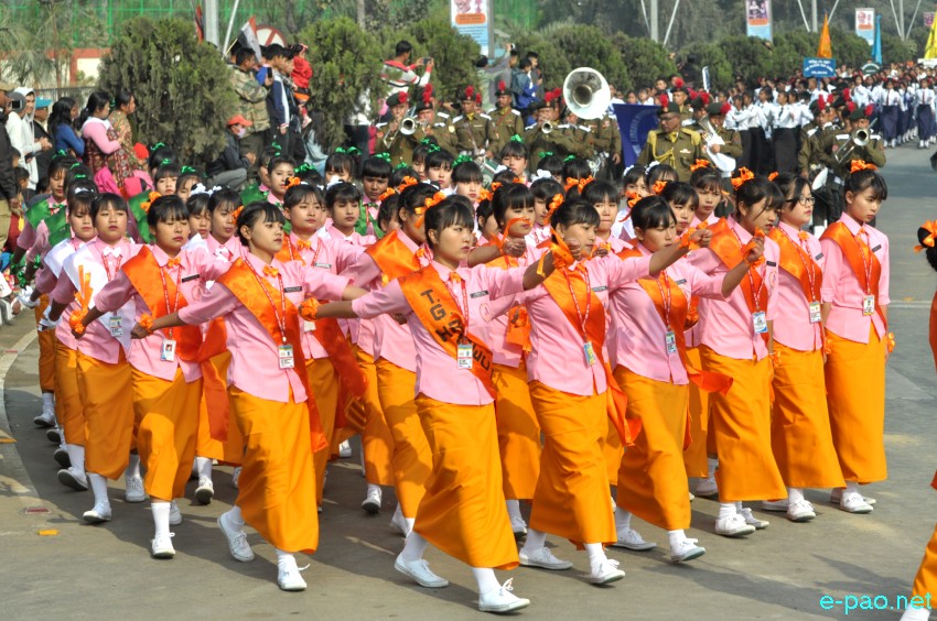  March Past : 69th Indian Republic Day at Kangla, Imphal :: January 26 2018 