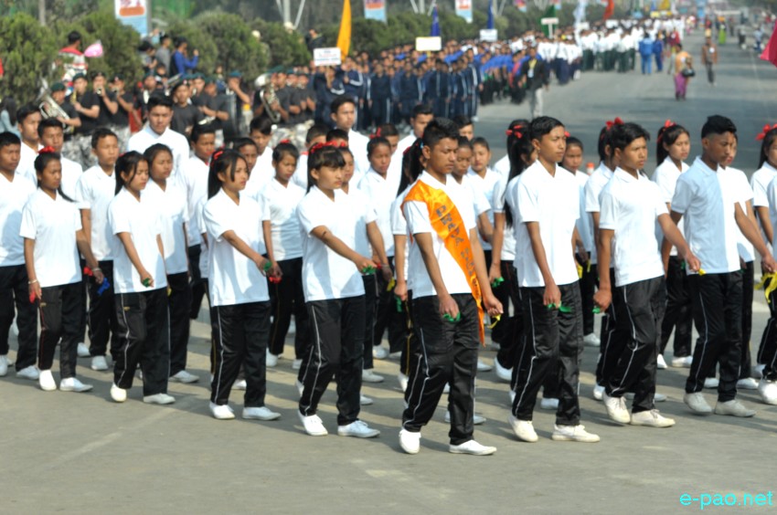 March Past : 69th Indian Republic Day at Kangla, Imphal :: January 26 2018