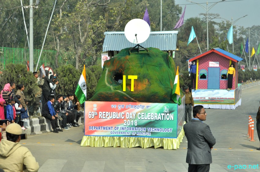 Tableaux presentation : 69th Indian Republic Day at Kangla, Imphal :: January 26 2018