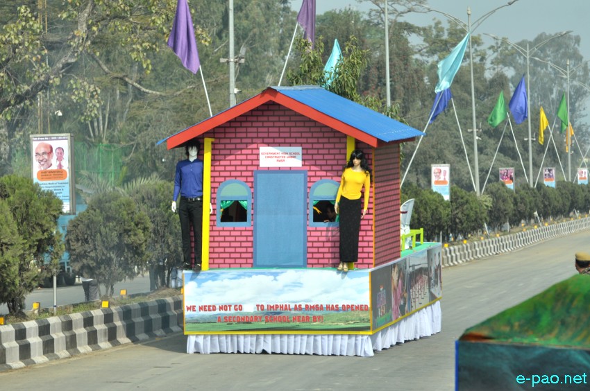 Tableaux presentation : 69th Indian Republic Day at Kangla, Imphal :: January 26 2018