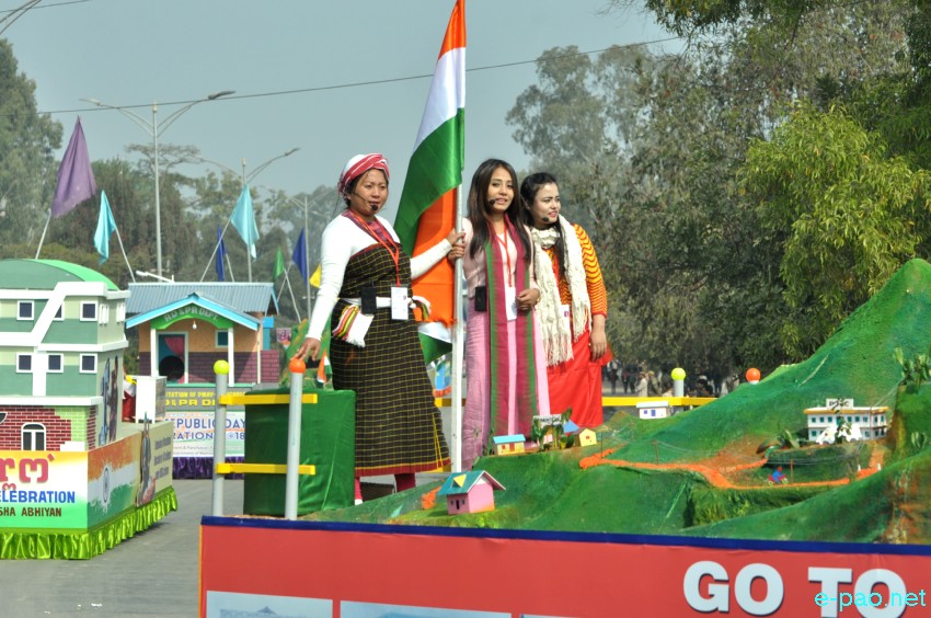 Tableaux presentation : 69th Indian Republic Day at Kangla, Imphal :: January 26 2018