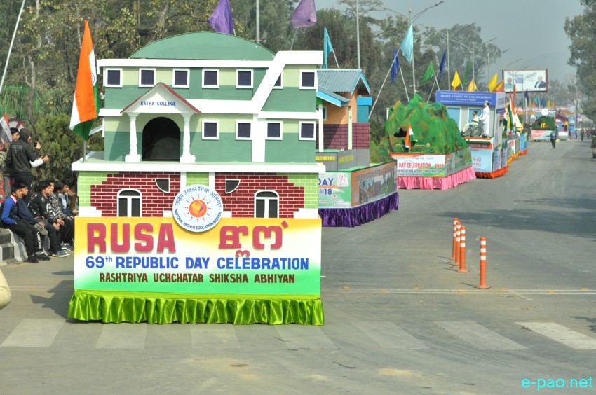 Tableaux presentation : 69th Indian Republic Day at Kangla, Imphal :: January 26 2018