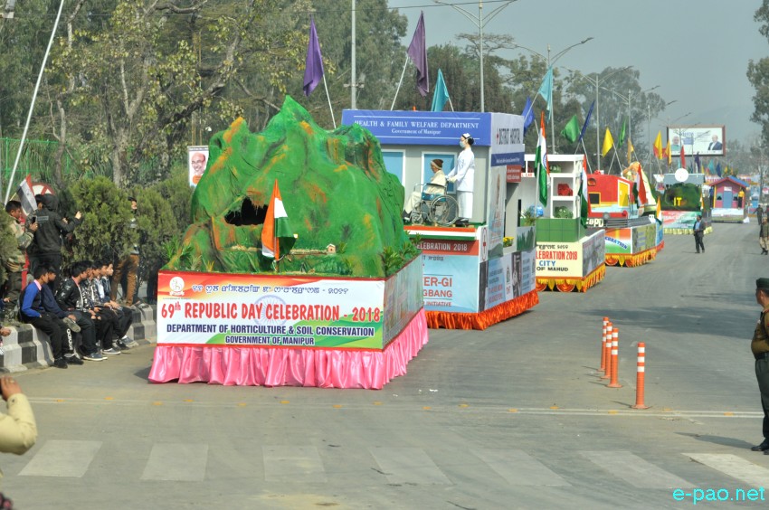 Tableaux presentation : 69th Indian Republic Day at Kangla, Imphal :: January 26 2018