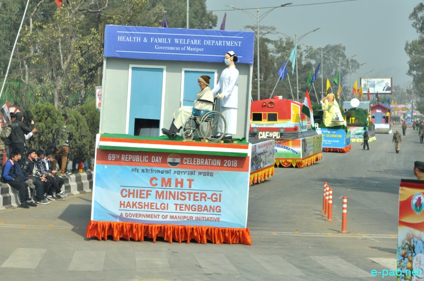 Tableaux presentation : 69th Indian Republic Day at Kangla, Imphal :: January 26 2018
