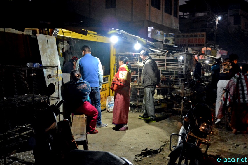 People buying Meat at Imphal area on the eve of New Year 2020 :: 31st December 2019