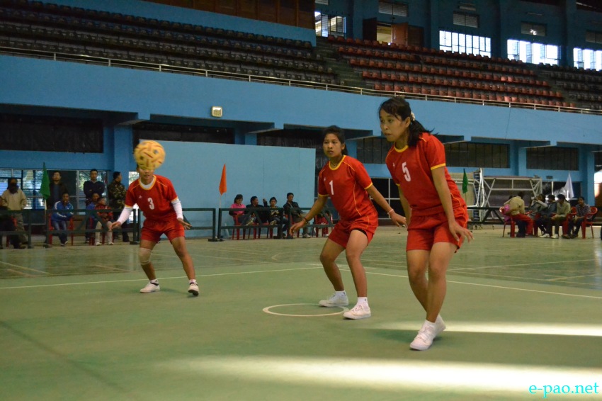 Semifinal (Girls)   Sepak Takraw U-19 Yrs Game at 59th National School Games 2013 at Khuman Lampak :: 13 Dec 2013