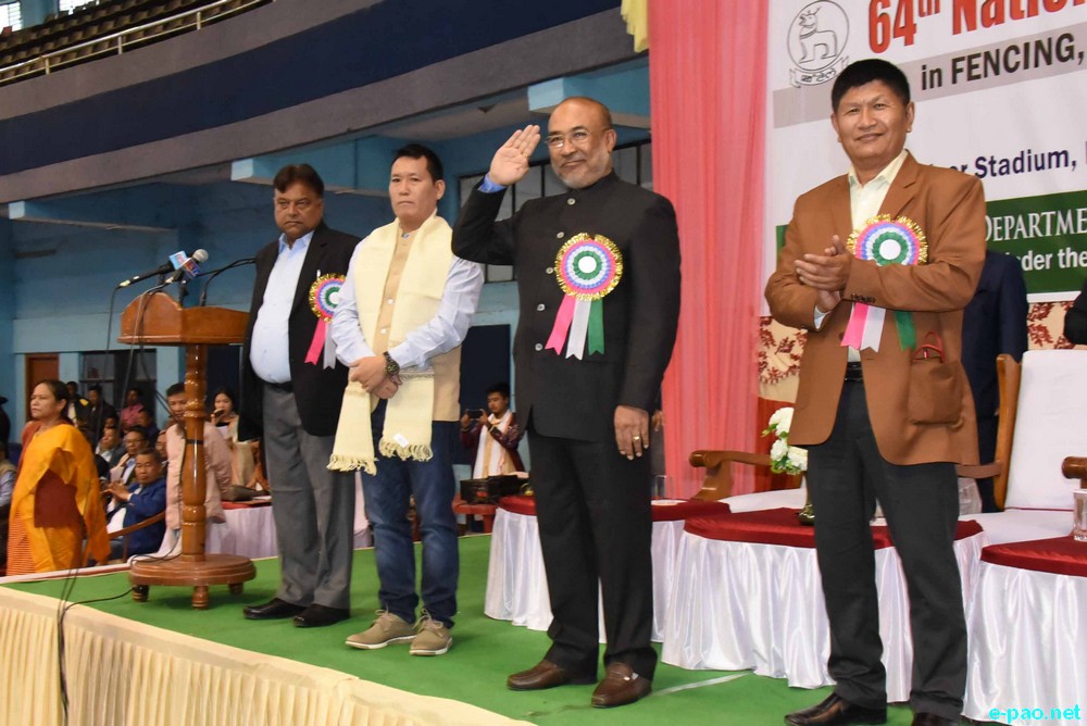 64th National School Games in Fencing (Under 14 & 17 Years)  at Khuman Lampak Indoor Stadium, Imphal :: 13th November 2018