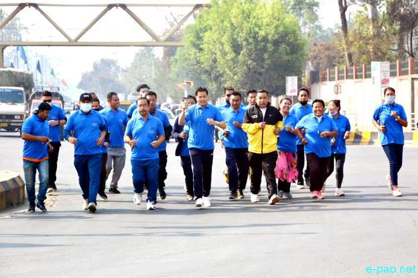 Torch Rally and Opening ceremony of 11th Journalists' Sports Meet from Kangla :: 27 March 2021