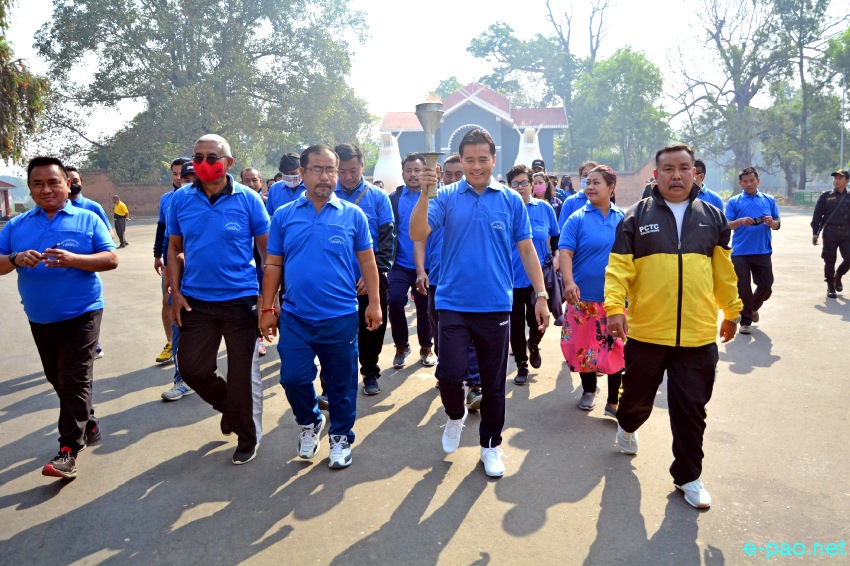 Torch Rally and Opening ceremony of 11th Journalists' Sports Meet from Kangla :: 27 March 2021