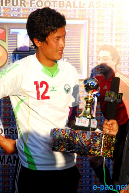 Th Itomba  (NISA) awarded 'e-pao Man of the Match' in 2nd Semi-Final match of 57th CC Meet football 2013-14 :: 08 Jan 2014