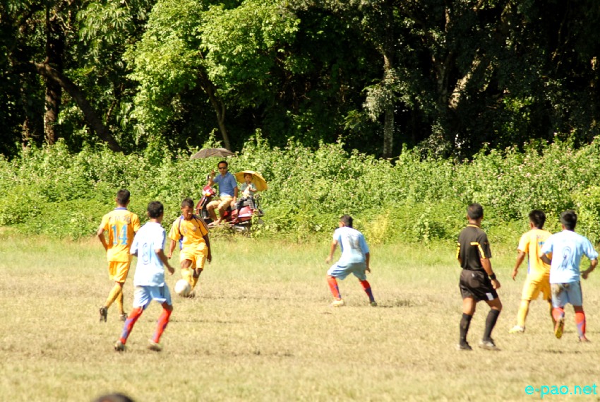 A football match at Lampak  :: Pix - Jinendra Maibam
