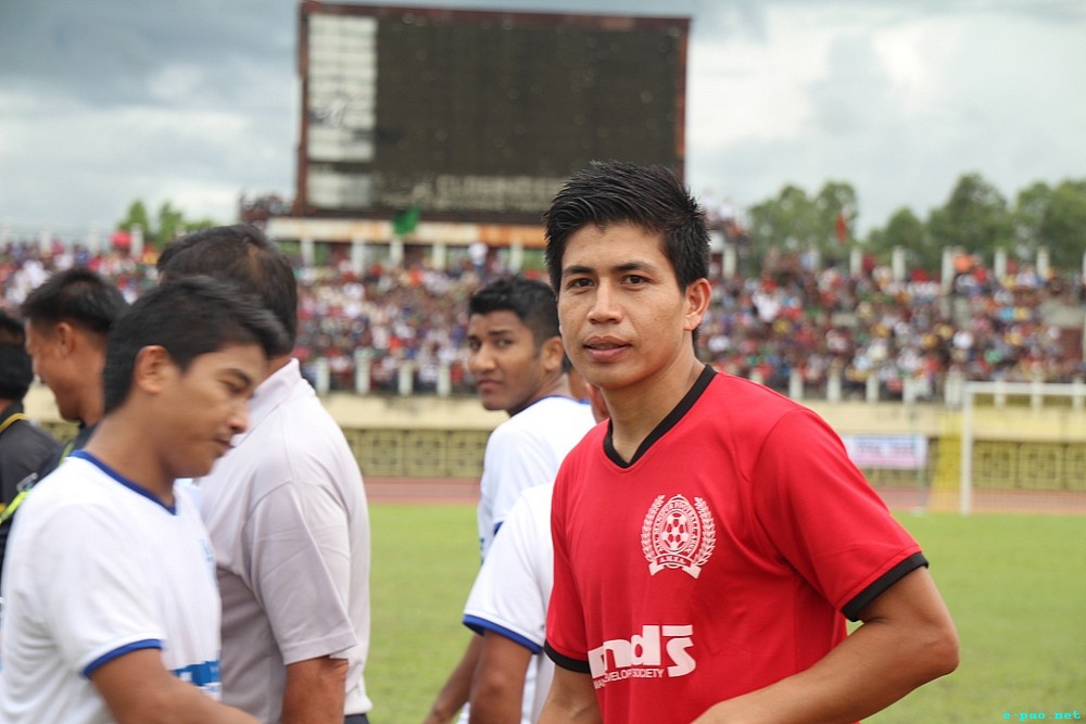 Potsangbam Renedy Singh at a match between FPAI and MDS Chargers XI in June 2013