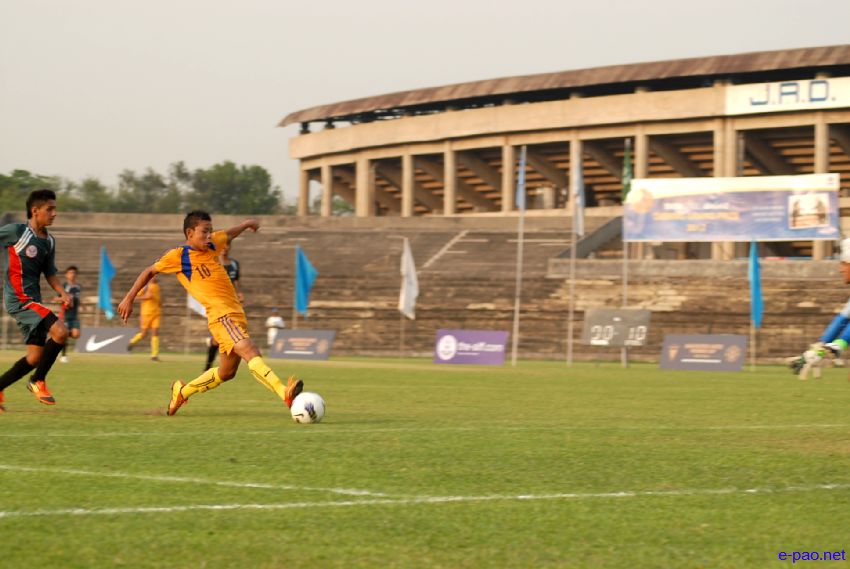 Manipur defeated Delhi by 1-0 at Manchester United Premier Cup Football 2013 India Finals at Jamshedpur :: 30 April 2013