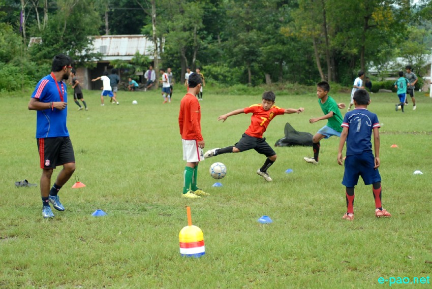 Sadar Hill Football Coaching Camp organised by Motbung Youth Club under aegis of feverpitch at ETS ground :: July 29 - August 3 2013
