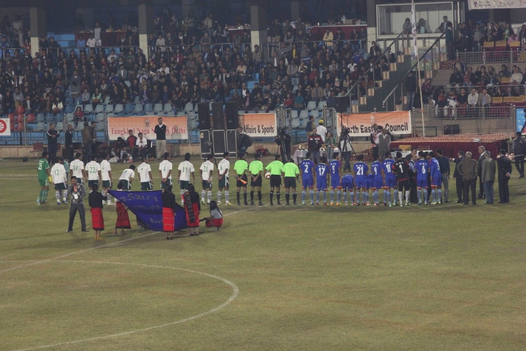 Final : Hmar FC Vs KSL match at 7th North East Tamchon Football Trophy, 2013 , Delhi :: November 30, 2013