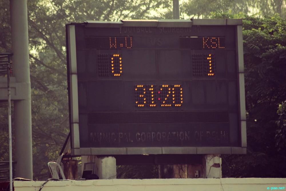 KSL Vs WU match at 7th North East Tamchon Football Trophy, 2013 at Dr Ambedkar Stadium, Delhi :: 22 November, 2013