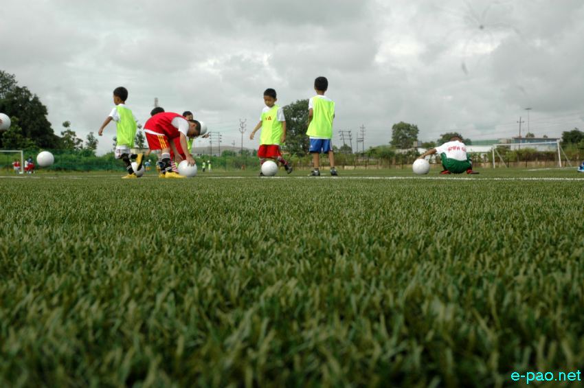 Grass-root football development programme at Artificial turf, Lamlong :: 9th September 2013