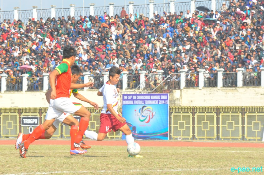 58th CC Meet Football Tournament - Final match: TRAU, Kwakeithel Vs TRUGPU, Nambol at Khuman Lampak :: January 14 2015