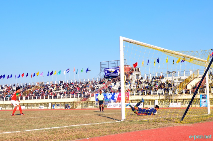 58th CC Meet Football - 2nd Semifinal Penalty Shoot-Out : TRAU Vs MPSC  at Khuman Lampak, Imphal :: January 12 2015