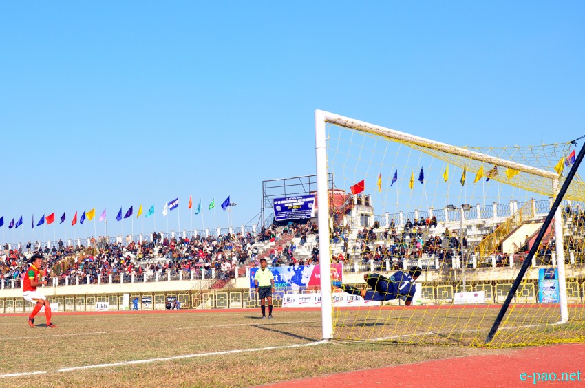 58th CC Meet Football - 2nd Semifinal Penalty Shoot-Out : TRAU Vs MPSC  at Khuman Lampak, Imphal :: January 12 2015