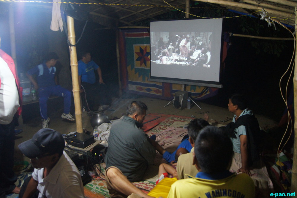 FIFA World Cup 2014 Fever in Imphal :: Football Fans watching at Keishampat, Keishamthong, Yaiskul :: July 8th 2014