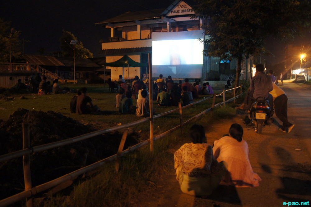 FIFA World Cup 2014 Fever in Imphal :: Football Fans watching at Keishampat, Keishamthong, Yaiskul :: July 8th 2014