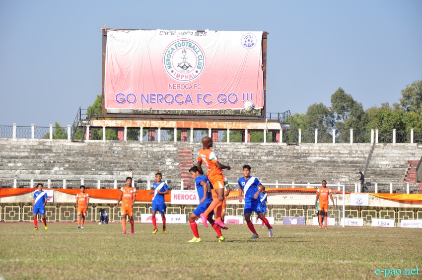 NEROCA FC, Sangakpham Players at 59th  CC Meet Football Tournament at Khuman Lampak on December 21 2015