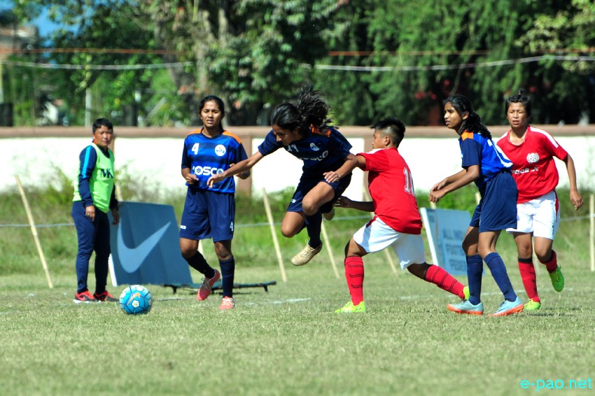 Sub-Junior Girls National Football Championship (Manipur Vs Maharashtra) at Kodompokpi, Wangjing :: 04 November 2017