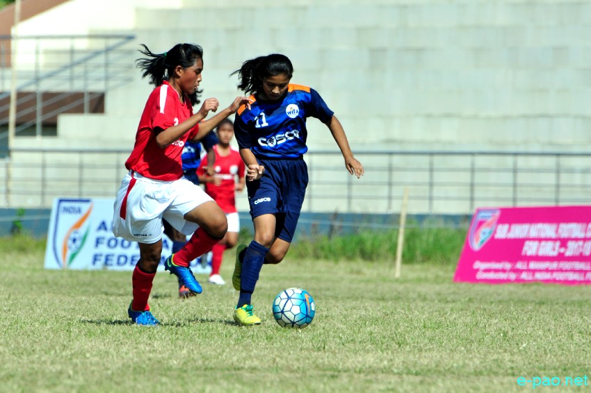 Sub-Junior Girls National Football Championship (Manipur Vs Maharashtra) at Kodompokpi, Wangjing :: 04 November 2017