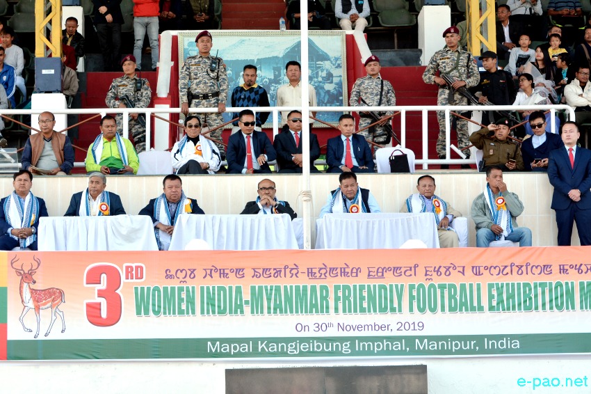 3rd Women Football exhibition match : India (Manipur) Vs Myanmar (Mandalay) at Mapal Kangjeibung :: November 30 2019
