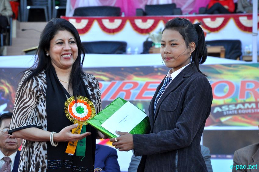 Closing ceremony of 11th Director General Assam Rifles Cup State Equestrian Championship 2014 at Mapal Kangjeibung, Imphal ::  4 Feb 2014