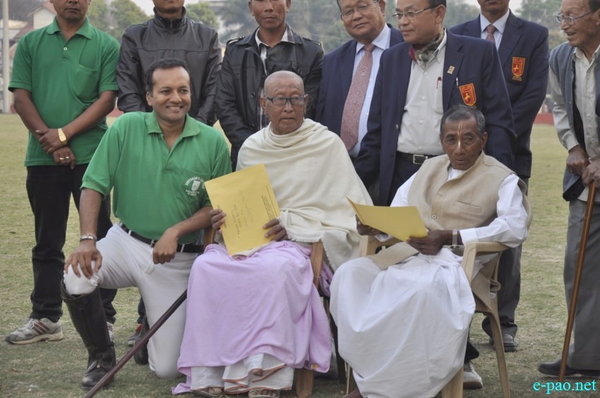 Prize distribution for final matches at  Governor's Cup Invitation Polo Tournament 2014 at Mapal Kangjeibung :: 12 March 2014
