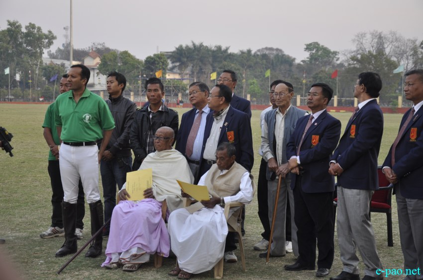 Prize distribution for final matches at  Governor's Cup Invitation Polo Tournament 2014 at Mapal Kangjeibung :: 12 March 2014